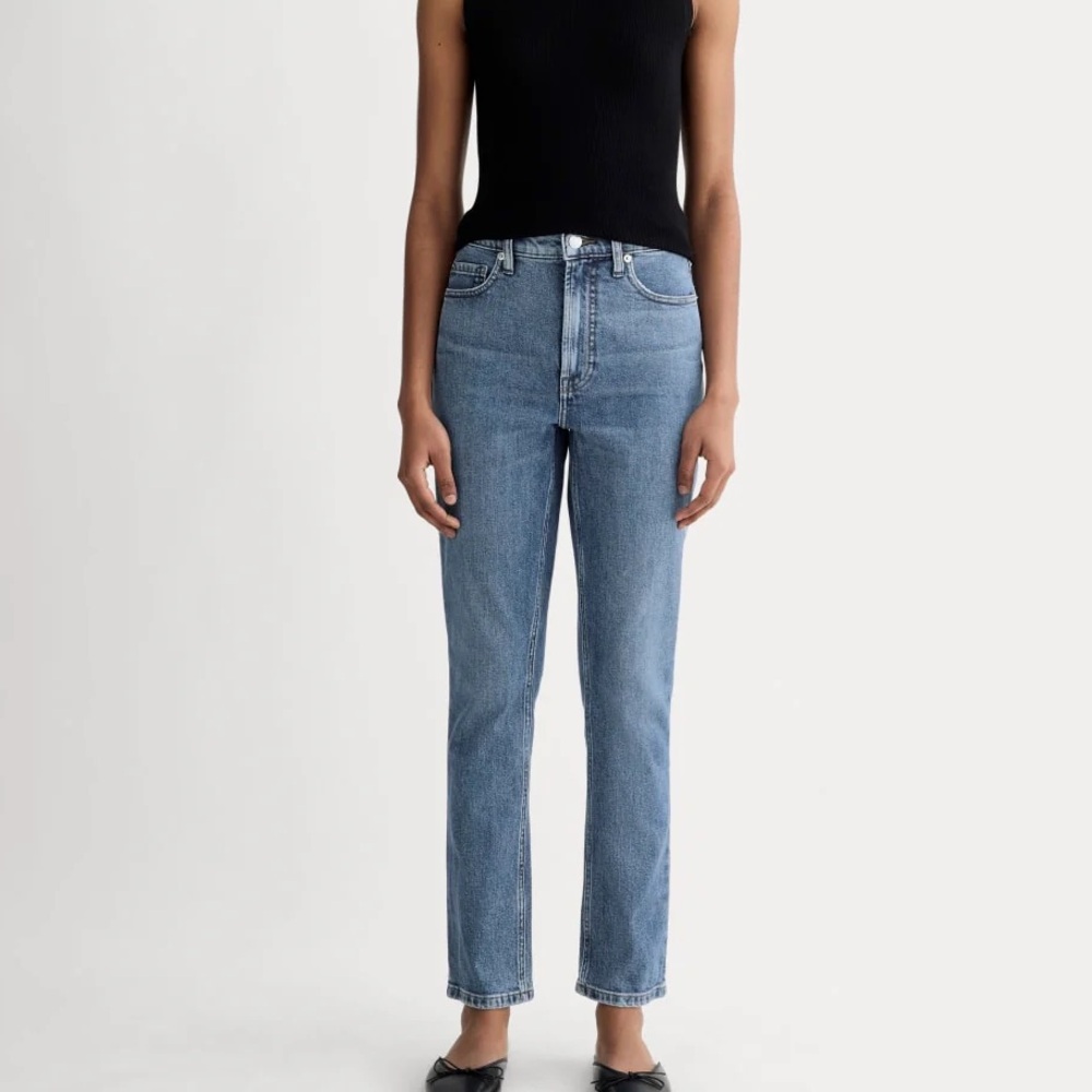 Everlane Light Blue High-Rise Ankle Jeans
